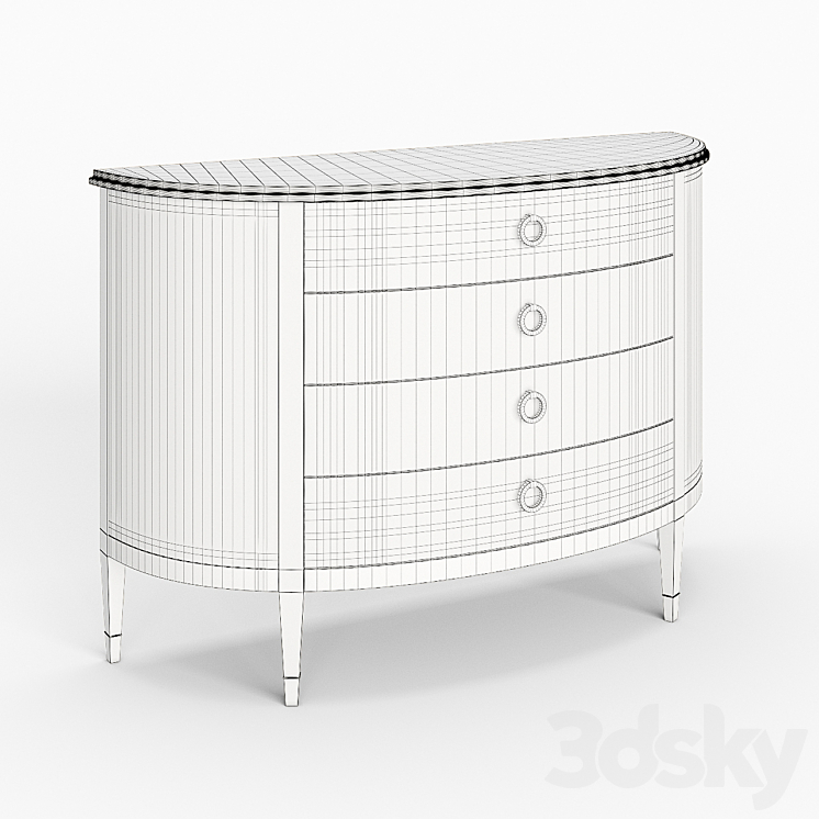 Chest of drawers K's Key Caracole 3DS Max - thumbnail 2