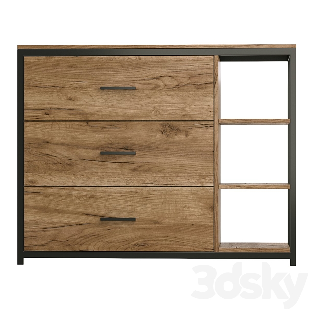 Chest of drawers Loft (divan.ru) 3ds Max - thumbnail 2