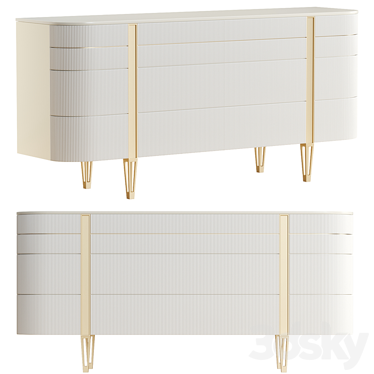 Chest of drawers Love at First Sight Caracole 3DS Max Model - thumbnail 1