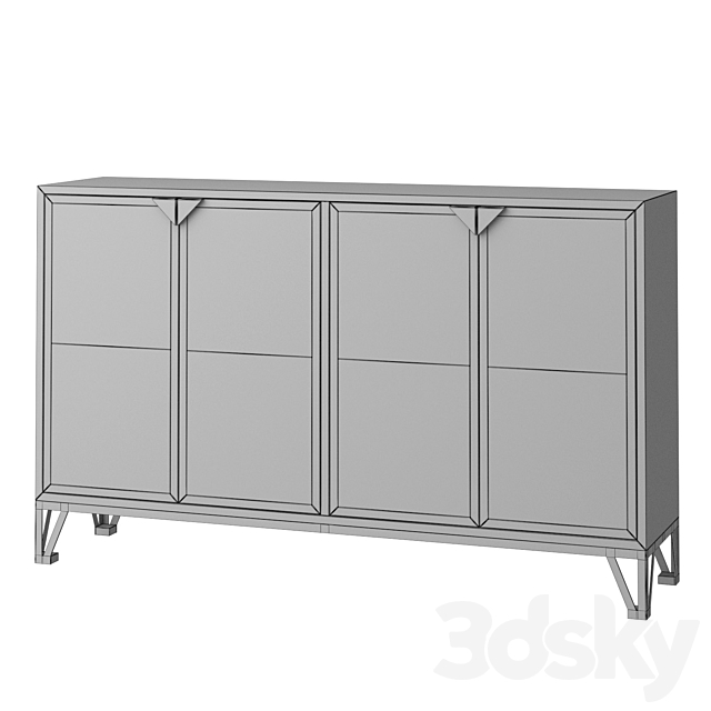 Chest of drawers Lucas 3DS Max Model - thumbnail 2