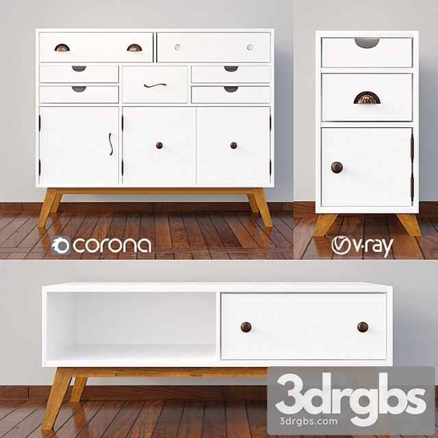 Chest Of Drawers Lydia 03 3dsmax Download - thumbnail 1