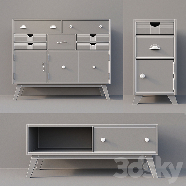 chest of drawers Lydia 03 3DSMax File - thumbnail 2