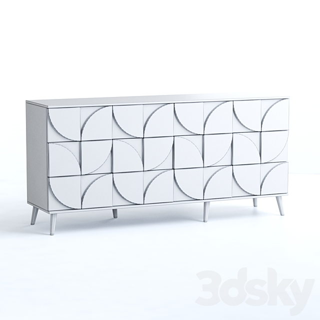 Chest of drawers Modern-2 3DS Max Model - thumbnail 4