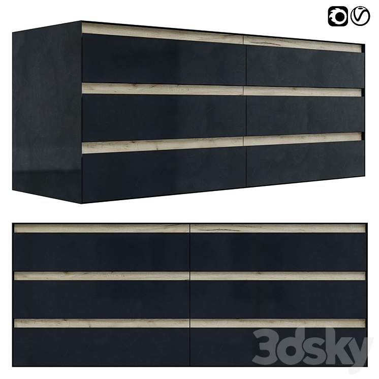 Chest of drawers NS2 03 take&live 3DS Max Model - thumbnail 1