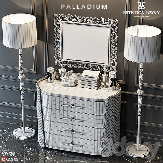 Chest of drawers Palladium 3DSMax File - thumbnail 3