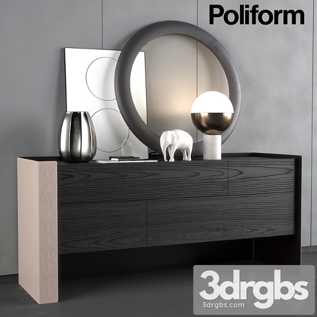 Chest of drawers poliform chloe night complements - thumbnail 1