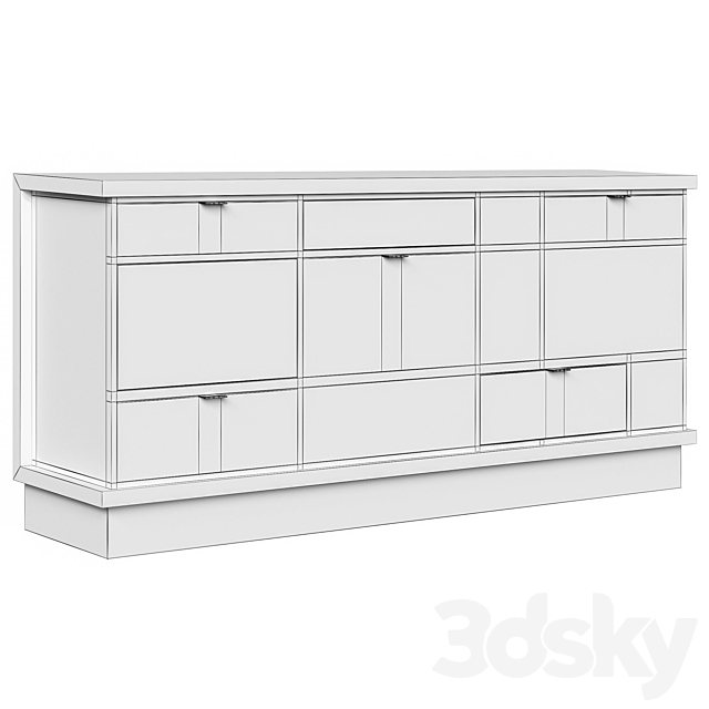 Chest of drawers Repetition Buffet Caracole 3DSMax File - thumbnail 2