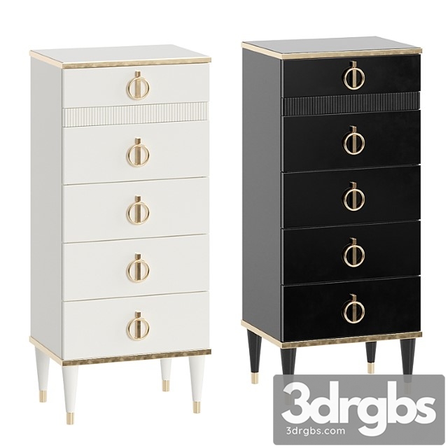 Chest of drawers rimini solo narrow with bar - thumbnail 1