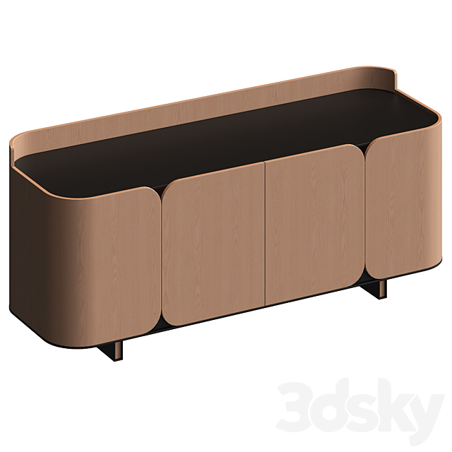 Chest of drawers rounded 3DSMax File - thumbnail 1