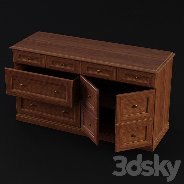 Chest of drawers. Sameba 3DSMax File - thumbnail 2