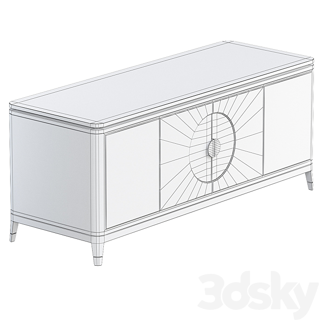 Chest of drawers Seville Frato Interiors 3DS Max Model - thumbnail 3