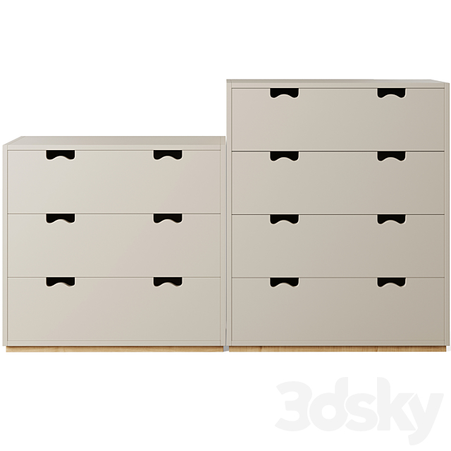 Chest of drawers SNOW A by Asplund 3DSMax File - thumbnail 3