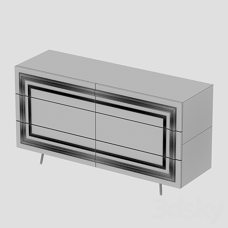 chest of drawers tissedo 3DS Max Model - thumbnail 2