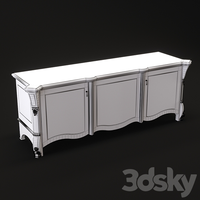 Chest of drawers TV CASA +39 Prestige Laccato 3ds Max - thumbnail 2