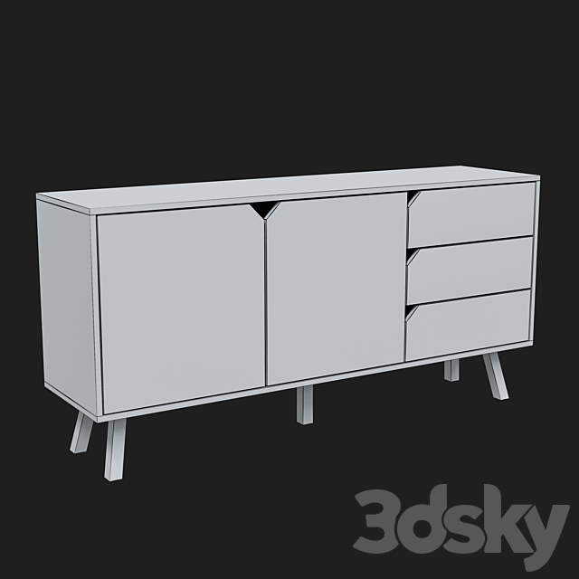 Chest of drawers Vivaldi Tokio 3DSMax File - thumbnail 3