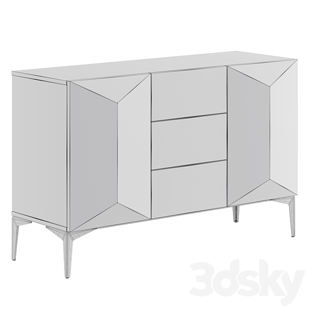 Chest of drawers white laquered – Sierra 3DSMax File - thumbnail 6