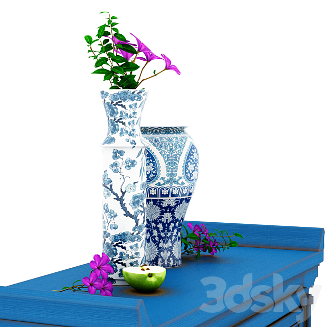 Chest of drawers with legs Mati – Guychu. The Qing Dynasty. 3DSMax File - thumbnail 3