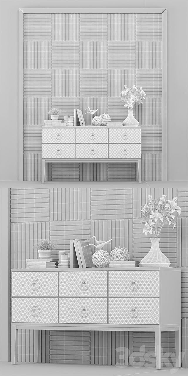 Chest of Drawers_001 (Artdeco) 3DSMax File - thumbnail 3