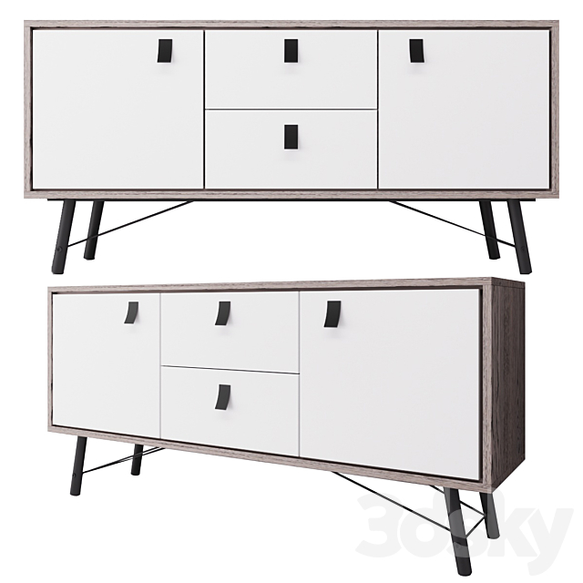 Chest Ry White Large Sideboard 3DSMax File - thumbnail 1