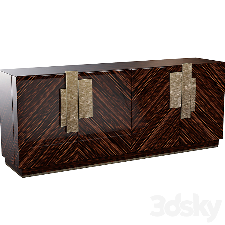 Chest Sicis DALTON BUFFET 3DS Max - thumbnail 2