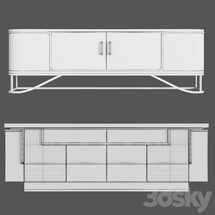 Chests of art deco 02 3DS Max - thumbnail 2