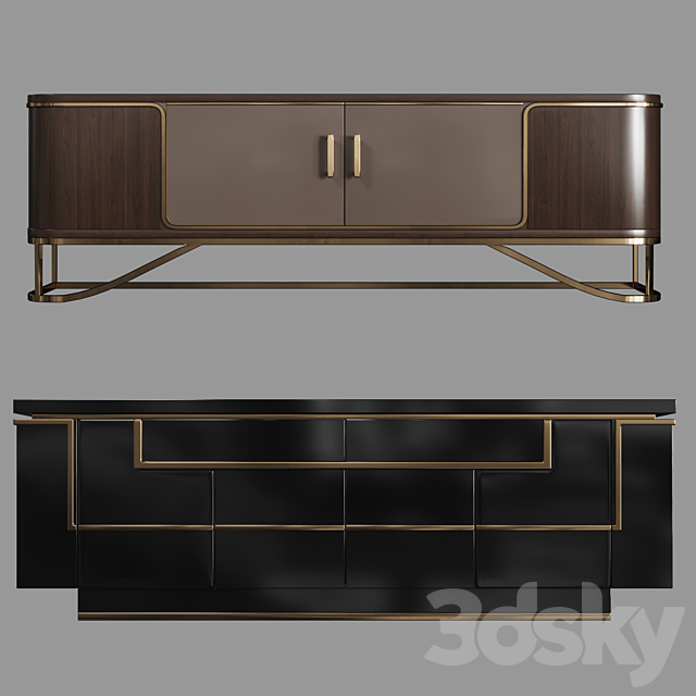 Chests of art deco 02 3DSMax File - thumbnail 1