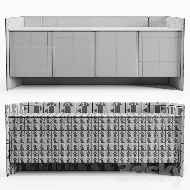 Cierre Imbottiti Imperial sideboard 3DSMax File - thumbnail 5