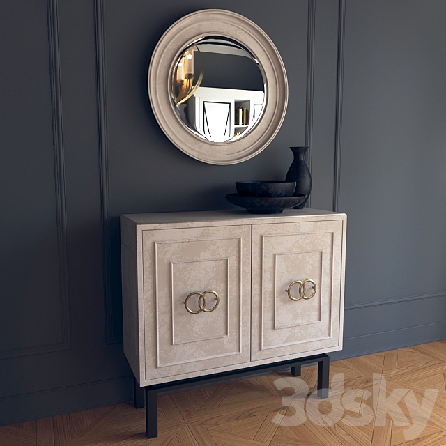 Classic dresser with mirror 3DSMax File - thumbnail 1