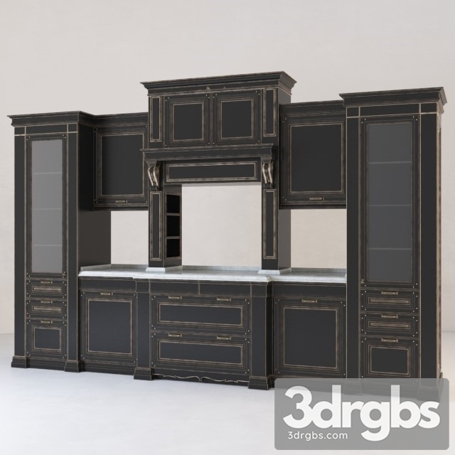 Classic Kitchen Cabinet 3dsmax Download - thumbnail 1