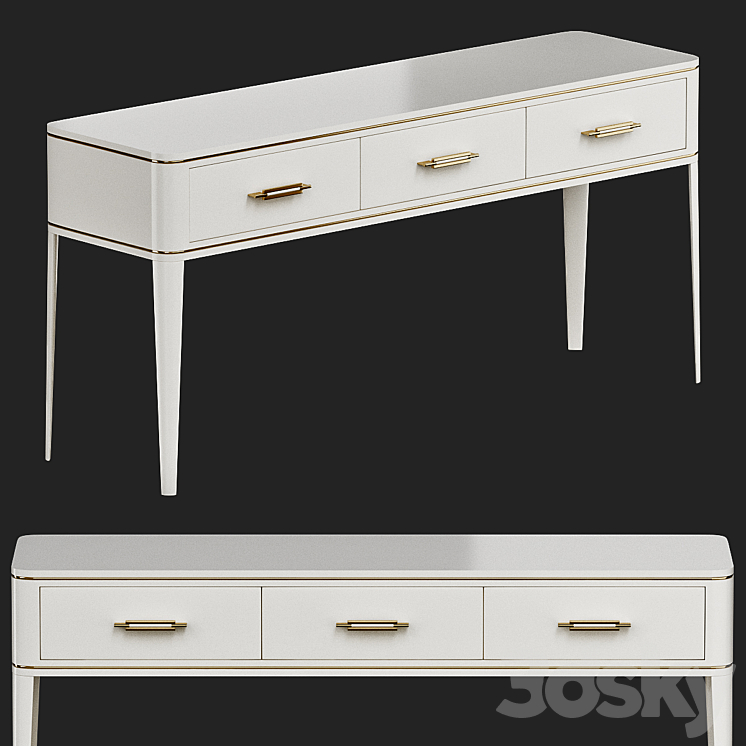 Clicquot Console Table Frato Interiors 3DS Max - thumbnail 1