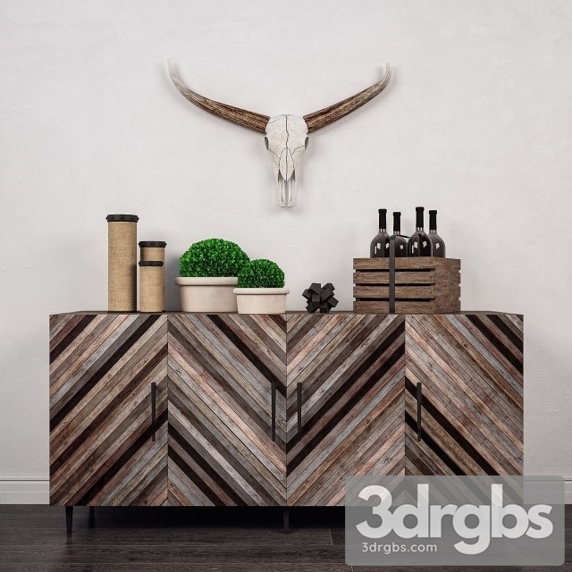 Coaster Sideboard 3dsmax Download - thumbnail 1