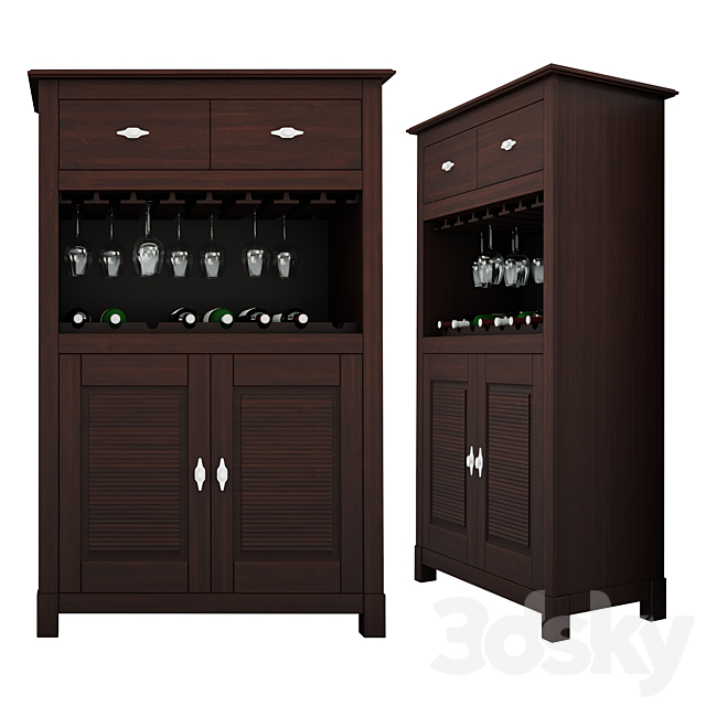 Commode-bar “Rauna” (colonial) 3DSMax File - thumbnail 1