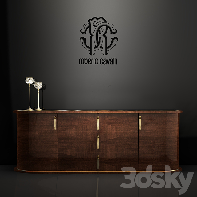 Commode Roberto Cavalli 3DS Max Model - thumbnail 1