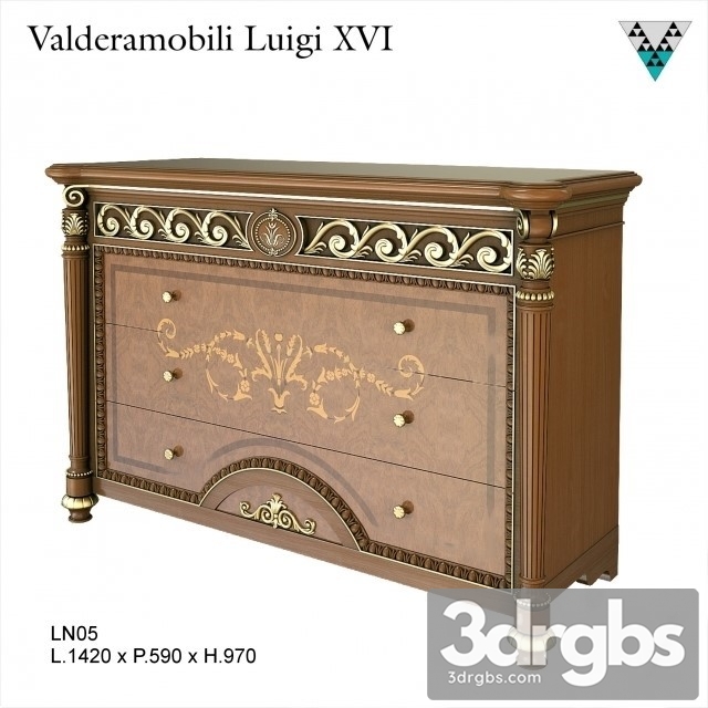 Commode Valderamobili Luigi XVI 3dsmax Download - thumbnail 1