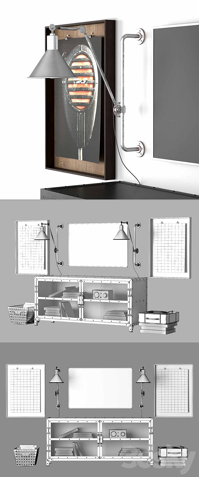 Console Hopper RH III 3DSMax File - thumbnail 3