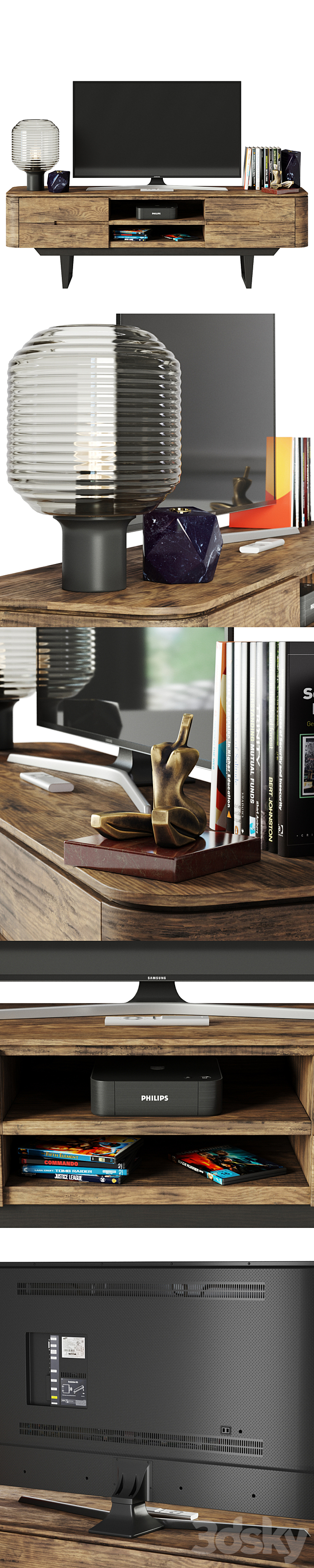 Cosmorelax TV Stand Madina 3DSMax File - thumbnail 2