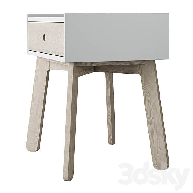 Crate and Barrel Lamont Two-Tone Nightstand 3DSMax File - thumbnail 3