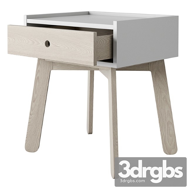 Crate and barrel lamont two-tone nightstand - thumbnail 1