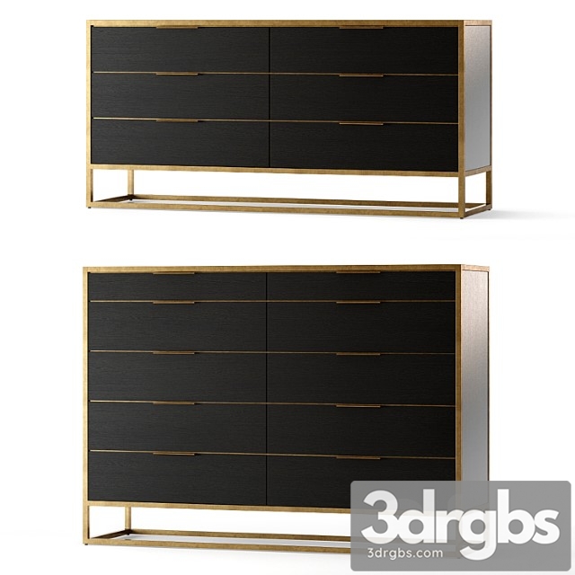 Crate and barrel oxford dresser 2 3dsmax Download - thumbnail 1