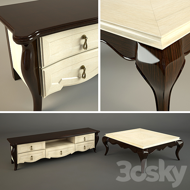 Cupboard and table 3DSMax File - thumbnail 1