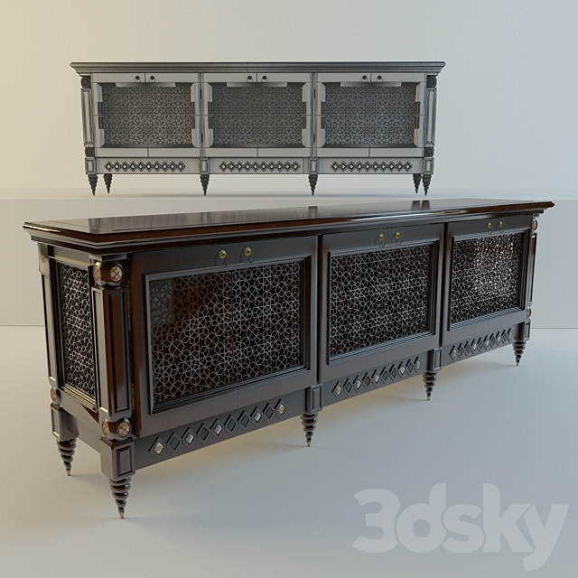 Cupboard-locker “Marrakesh” 3DS Max Model - thumbnail 1