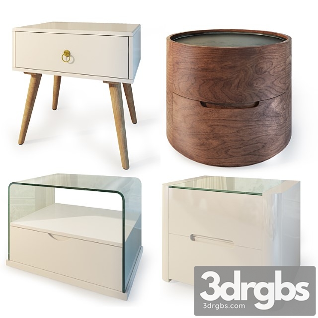 Curbstones from imodern (set2). nightstand bedside table. 2 3dsmax Download - thumbnail 1