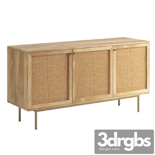 Curtis 3 door sideboard 2 3dsmax Download - thumbnail 1