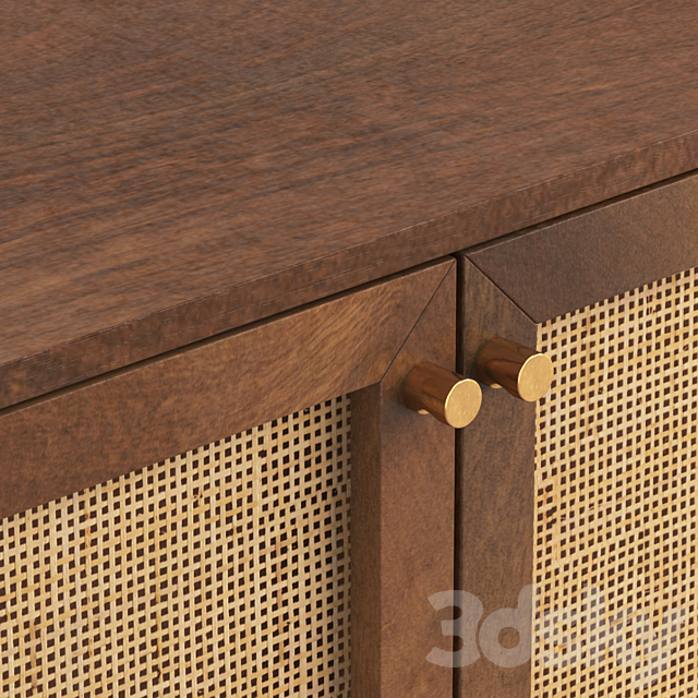 Curtis 3 Door Sideboard 3DSMax File - thumbnail 6