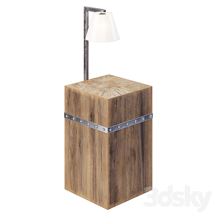 Custom Nightstand 3DS Max Model - thumbnail 1