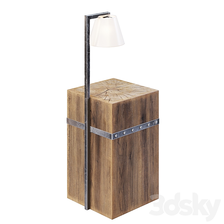 Custom Nightstand 3DS Max Model - thumbnail 2