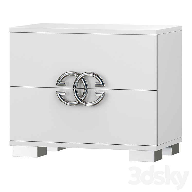 Dafne bedside table 3DS Max - thumbnail 1