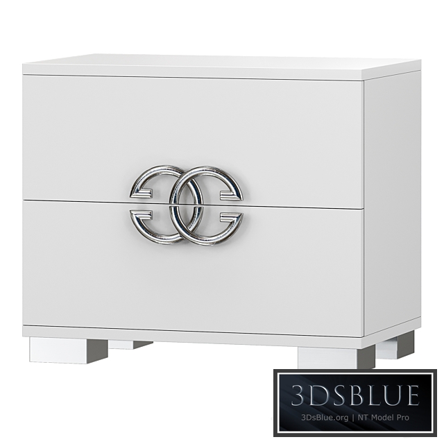 Dafne bedside table 3DS Max - thumbnail 3