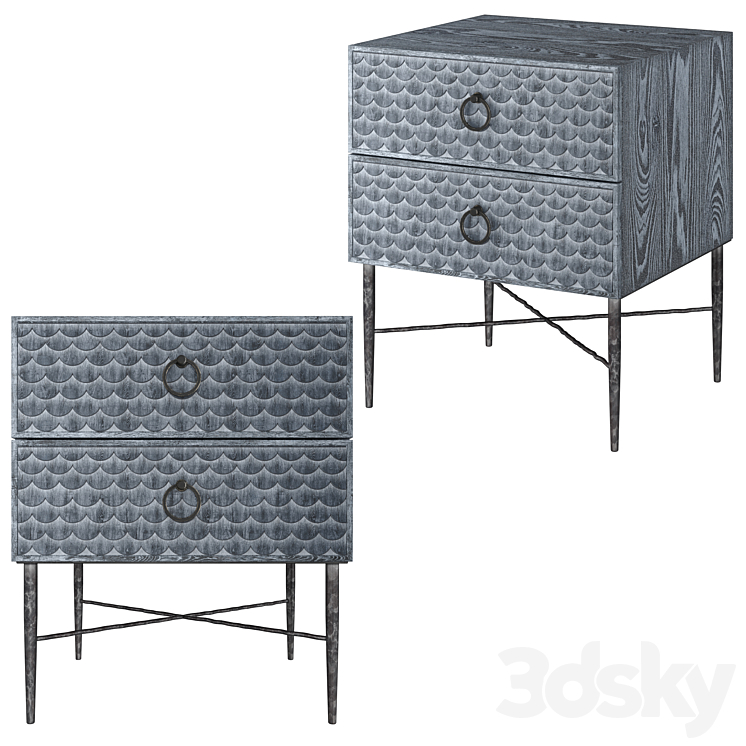 Dantone Home Bedside Table Jakarta 3DS Max - thumbnail 1