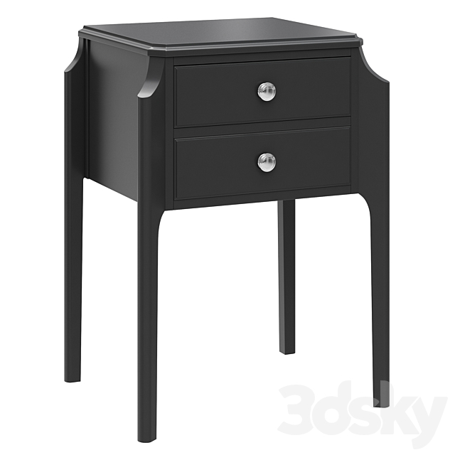 Dantone Home Bedside table Le Vizage with 2 drawers 3DSMax File - thumbnail 1